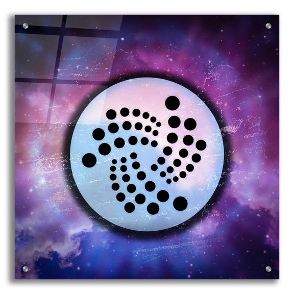 Epic Art 'IOTA Crypto Universe' by Epic Art Portfolio, Acrylic Glass Wall Art, 24"x24"