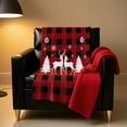 thumbnail image 6 of YIKA Christmas Flannel Blanket Christmas Printed Bedroom Sofa Nap Blanket Christmas Decorations A, 6 of 7