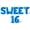 Blue, variant on Letter and Number Balloons - SWEET 16 16" Inch Alphabet Letters Foil Mylar Balloon 16th Birthday Party Banner (Silver)