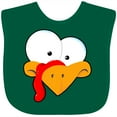 thumbnail image 3 of Inktastic Thanksgiving Goofball Turkey Face Boys or Girls Baby Bib, 3 of 4