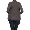 thumbnail image 5 of Women's Casual Long Sleeve Drape Front Open Jacket Cardigan, 5 of 6