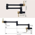 thumbnail image 4 of WOWOW Brass Wall Mounted Pot Filler Faucet with Double Joint Swing Arms, Commercial Kitchen Pot Faucet in Black and Gold, 4 of 6