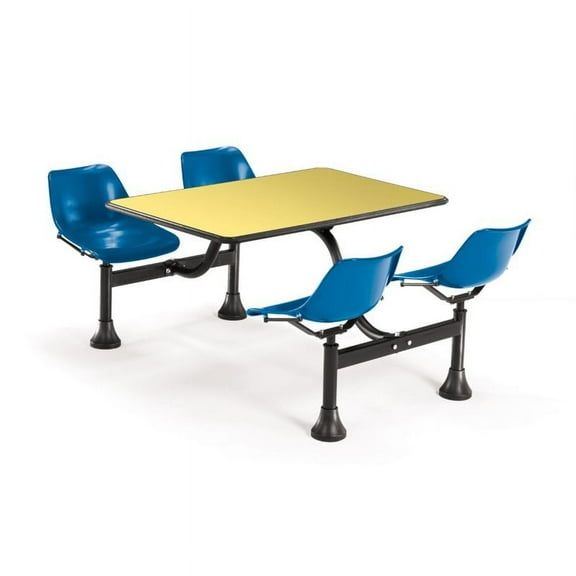 OFM 1003-BLUE-YLW Cluster Table with Laminate Top, Blue & Yellow