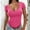 Red, variant on SHITINN Womens Tops Trendy Women V Neck Tee Shirt Ribbed Fitted Tight Short Sleeve Shirt Basic Knit Top Blouse Women Short Sleeve Tops Tops for Women Trendy Summer