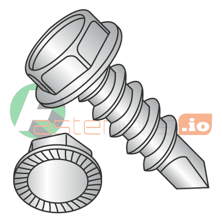

#6 x 1/2 Self-Drilling Screws / Unslotted / Hex Washer Head / 18-8 Stainless Steel / Serrated / #2 Drill Point / Serrations Under Head (Quantity: 2 000 pcs)