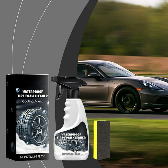 Aqestyerly Car Wheel Cleaner and Remover for Cleaning Wheels and Tires Safe On Alloy and Pain120Ml Automobile Tire Foam Cleaner
