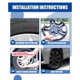 thumbnail image 4 of 4 Pcs Enjoliveurs en Acier de 16 Pouces pour Toyota Corolla 2014 2015 2016, Installation à Clipser avec Anneaux de Rétention, Noir Mat, 4 of 7