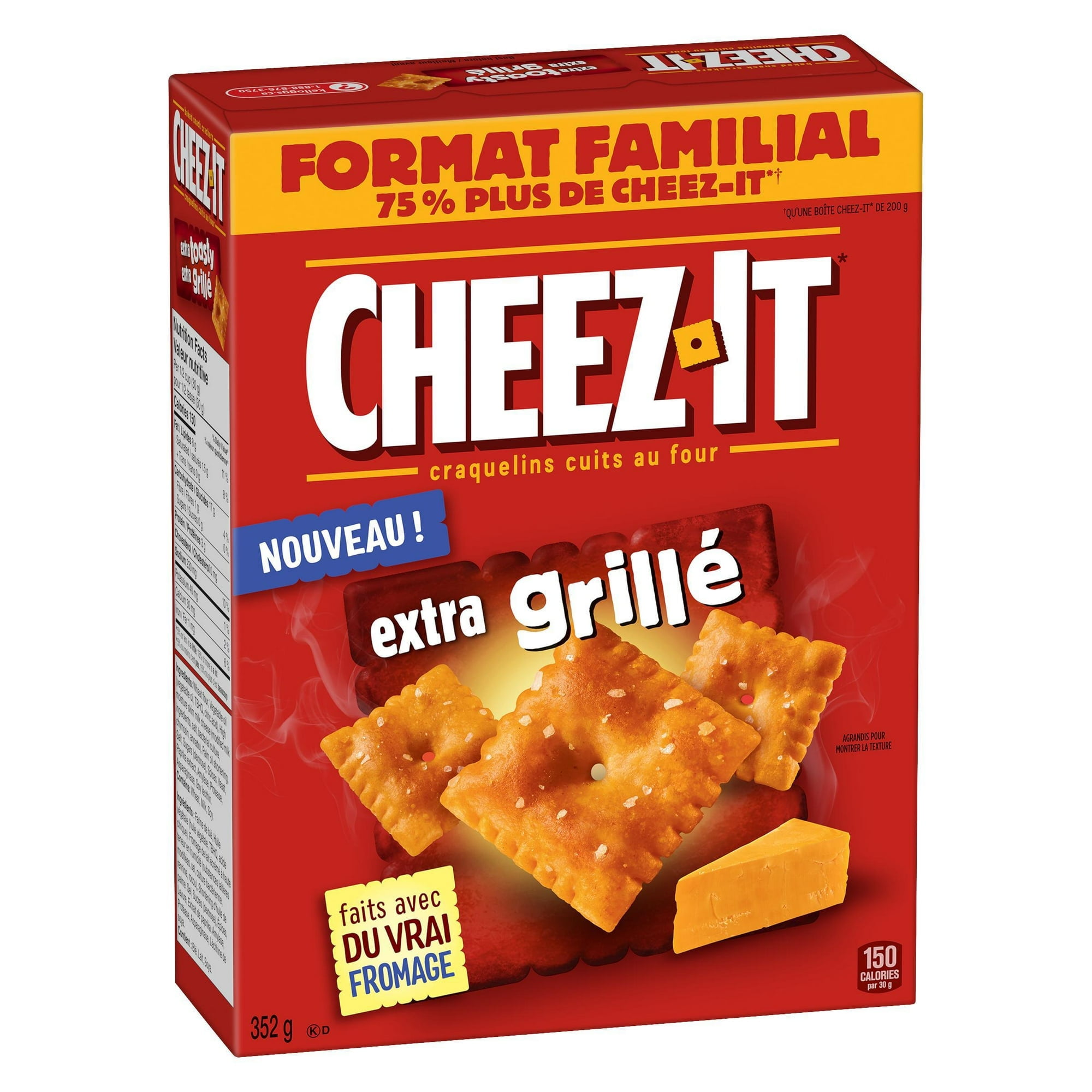 Craquelins Cheez-It* Extra Grillés 352 g