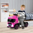 thumbnail image 4 of Gymax 6V Kids Electric Ride-on Truck Battery Powered Ride-on Toy w/ LED Lights Rose Red, 4 of 10