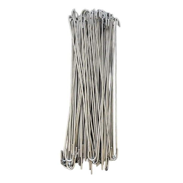 100 piezas de amarres para cercas de malla ciclónica, resistentes, inoxidables y de alta resistencia. 22 cm