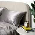 thumbnail image 3 of Mismatch  Silk Pillowcases with Cotton Sheets Champagne - Queen, 3 of 5