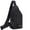 Black, variant on Womens Crossbody Purse Sheepskin Cowhide Motorcycle Biker Canvas Vest Bag with USB Charging Port, Casual Rider Crossbody Shoulder Pack Gift For Women
