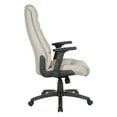 thumbnail image 3 of Executive High Back Taupe Gray Bonded Leather Office Chair, 3 of 9