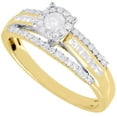thumbnail image 3 of Diamond Engagement Ring Ladies 14K Yellow Gold Solitaire Round Halo 0.48 Tcw., 3 of 5