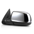 thumbnail image 2 of For Chevy Avalanche 1500/Avalanche 2500 2002 Door Mirror Driver Side | Power Glass | Heated | Manual Folding | Chrome Cover | Non-Towing | Replacement For GM1320173 | 15179829, 2 of 8
