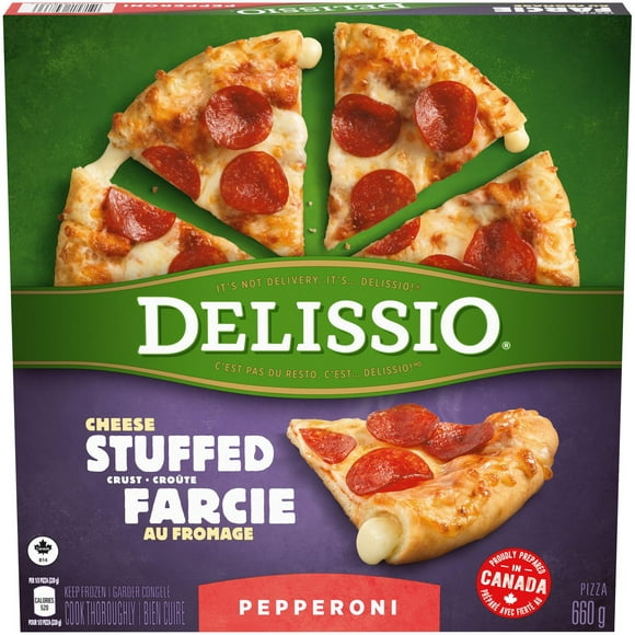 Pizza Delissio Croûte farcie au fromage Pepperoni 660 g 660 GR