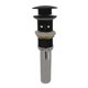 thumbnail image 1 of Cespol Para Lavabo De Push Desague Contra Rubinett  Redondo Negro Mate Acero Inoxidable Con Rebosadero, 1 of 3