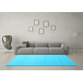 thumbnail image 3 of Ahgly Company Indoor Rectangle Abstract Light Blue Contemporary Area Rugs, 7' x 10', 3 of 4