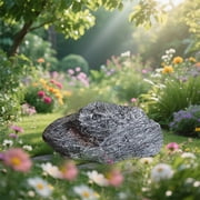 Rock Landscape Rock Multipurpose Pump Cover Background Props Stone Sculpture Realistic for Lawn Garden Patio Porch, Style B
