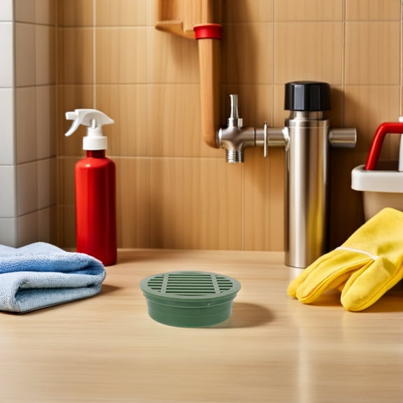 ELAYARD Outdoor Green Plastic Drain Grate Cover for Yard Planter, Weather Resistant Landscape Drainage Solution