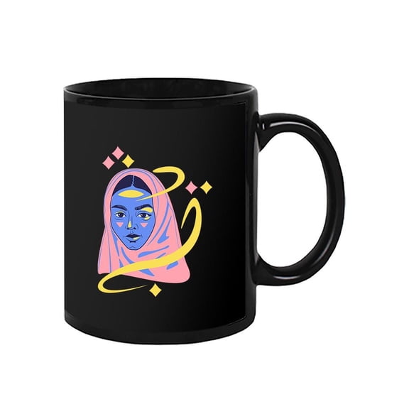 Muslim Woman Color Portrait Mug - Image by Shutterstock,