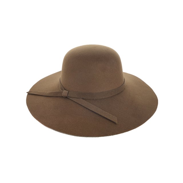 Top Headwear Chapeau en Feutre Ceinturé Mode - Marron