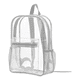thumbnail image 1 of Mochila Transparente Gris  Unisex Escolar y Conciertos, Resistente y Waterproof, con 2 Compartimentos y Bolsillo para Botella, Ligera, Trendy y Fabricada con Materiales Reciclados, 1 of 5