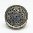 thumbnail image 2 of Flmtop Vintage Fleur Creuse Mini Poche Pliante Ronde Double Face Maquillage Miroir Cadeau, 2 of 7