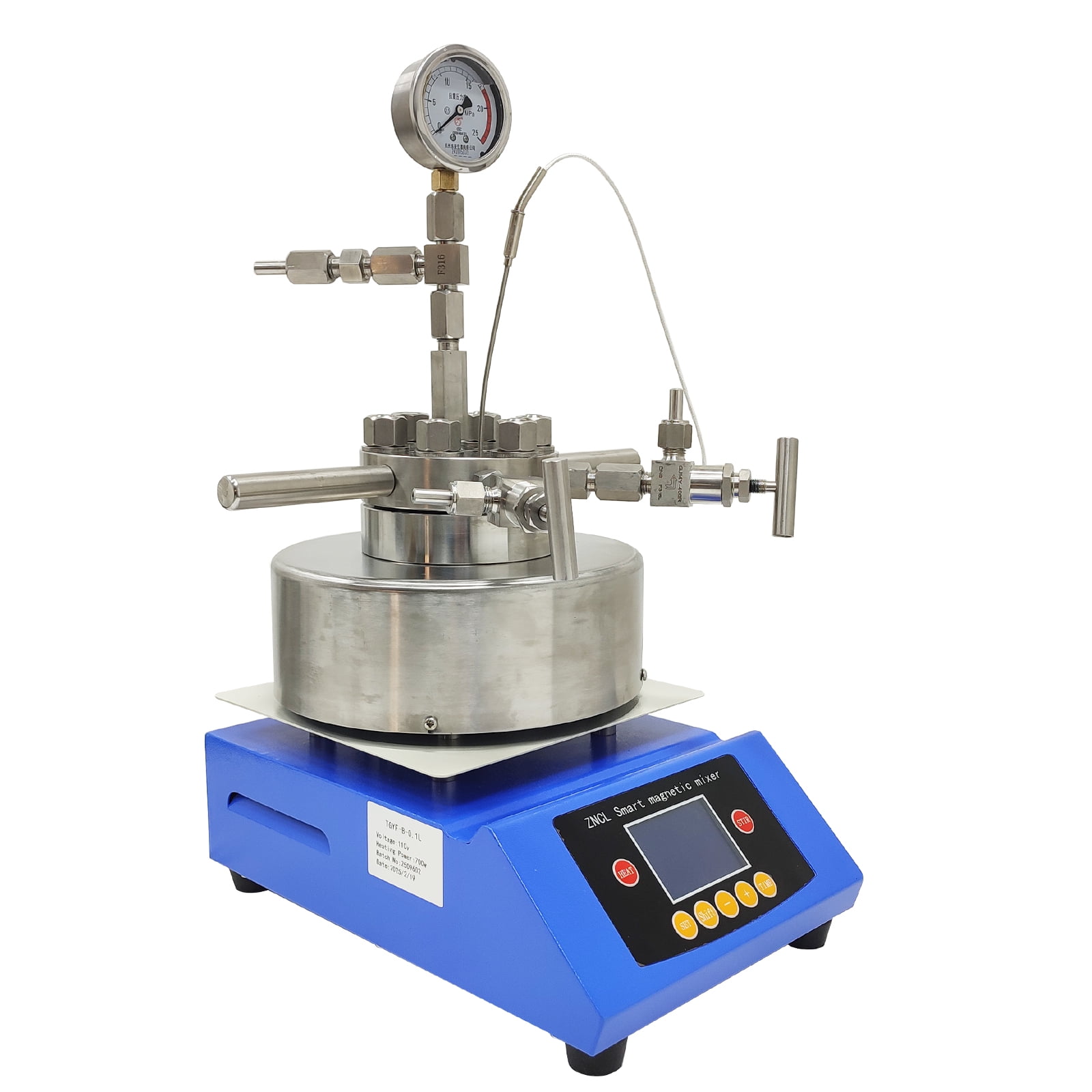 0.1L Desktop High-pressure Magnetic Stirring Reactor Type 316 stainless steel Lab Chemical Reaction Vesse
