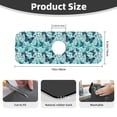 thumbnail image 2 of Sikiie Blue Floral with Butterflies Splash Guard for Sink Faucet-1 PC Super Absorbent Fast Drying Mat Sink Gadgets-Splash Guard for Kitchen, Sink Mat, 2 of 7