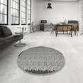 thumbnail image 4 of Ahgly Company Machine Washable Indoor Square Contemporary Silver Gray Area Rugs, 6' Square, 4 of 7