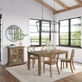 thumbnail image 2 of Jofran Eastern Tides Coastal Wire-Brushed Acacia X-Back Acacia Dining Chair (Set of 2), 2 of 6
