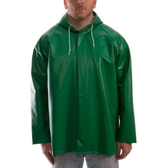 Tingley Safetyflex Flame Resistant Rain Jacket, Green, M J41108