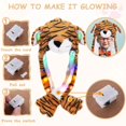 thumbnail image 3 of Disfraz de tigre de peluche de Arcimatto con forma de sombrero con luces LED, 3 of 7