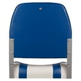 thumbnail image 5 of Leader Accessories Low Back Fold-Down Fishing Boat Seats,Set of 2，White/Blue, 5 of 7