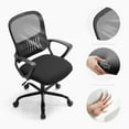 thumbnail image 4 of (2 pack) edx Desk Chair with Ergonomic Lumbar Support for Home, Office, Bedroom, 250lbs, Black, 4 of 9