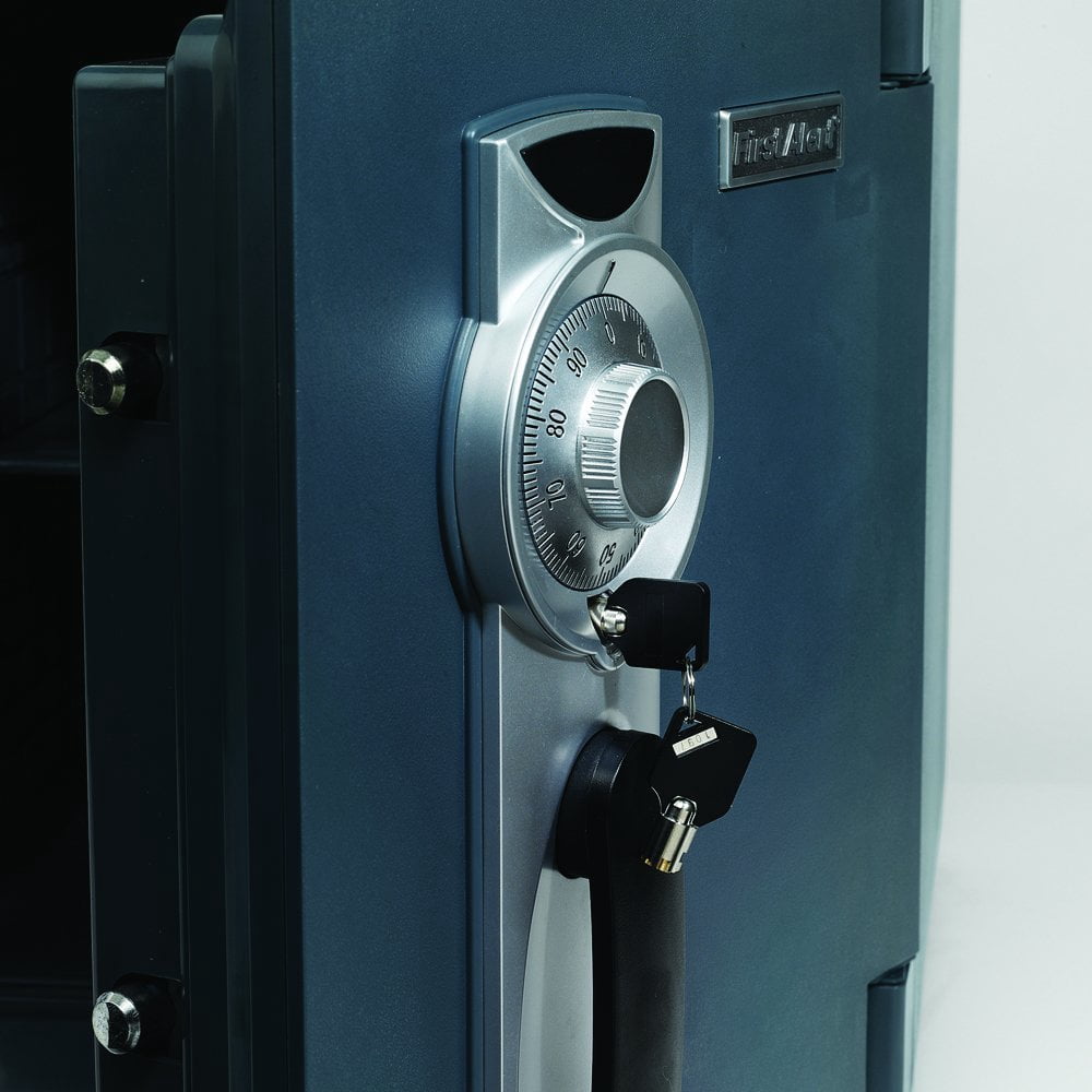 First Alert 2087F-BD Waterproof and Fire-resistant Bolt-down Combination Safe, 0.94 Cubic ft