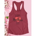 thumbnail image 3 of Mothers Day Big Heart Racerback Tank Women -Image by Shutterstock, Female Small, 3 of 4