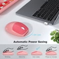 thumbnail image 4 of Wireless Keyboard and Mouse Combo - 2.4G Full-Sized Cute Colorful Retro Keyboard, 4 of 7