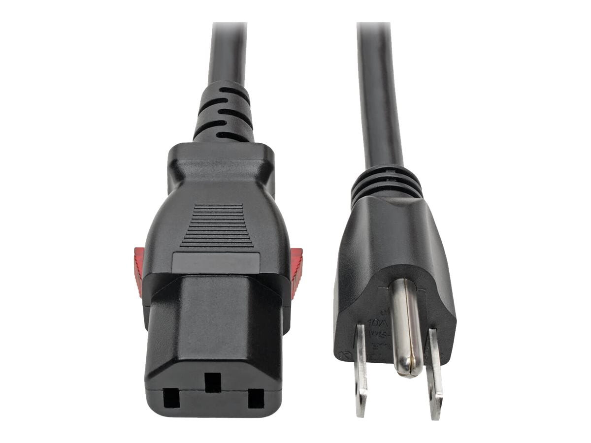 Tripp Lite NEMA 515P to C13 Computer Power Cord, Locking C13 Connector