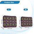 thumbnail image 4 of FORMRS 15-15.6 inch Laptop Sleeve Case Soft Carrying Quilted Computer Bag Cover, Gold and Purple Floral Pattern, 4 of 7