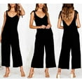 thumbnail image 2 of FOCUSNORM Jumpsuits For Women Sleeveless Backless Spaghetti Strap Wide Leg Pants, 2 of 3