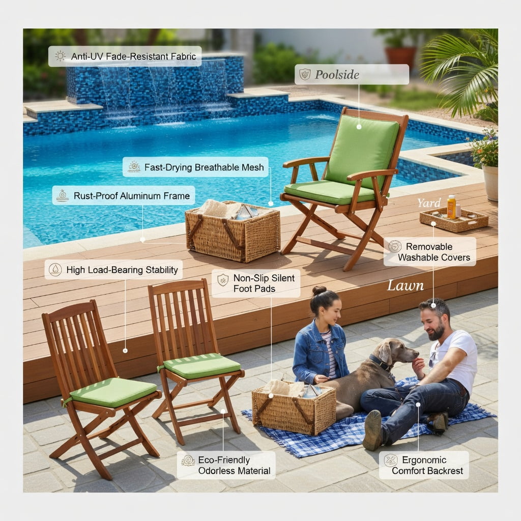 Hommoo 3-Piece Outdoor Rattan Patio Furniture Set, 2 Armchairs + Coffee Table with Cushions, Steel Frame, Weather-Resistant Wicker for Small Backyard, Garden & Balcony, Black