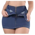thumbnail image 3 of Falda Mujer Dama Corta Mezclilla Premium Importación, 3 of 8
