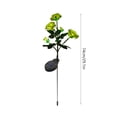 thumbnail image 3 of Solar - Powered Outdoor Artificial Rose Ground Lights, Rubber Material, Multi - Color Led String, Auto On/Off, 29.1", Yellow, QFL, 3 of 6