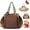 Brown, variant on Emma and Kate Everyday Bag, Multifunctional Travel Organizer Bag with 15 Smart Compartments for Travel, Work, and Diaper Use (Brown)
