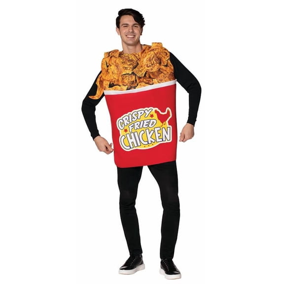Bucket of Fried Chicken Halloween Costume, Adult One Size
