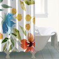 thumbnail image 5 of Waterproof Pioneer Shower Curtain 72x84 Inch Polyester Unique Cute Floral Shower Curtain for Bathroom Hotel Home Decor with 12 Plastic Hooks, 5 of 5