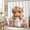 01pink-72"W x 72"L (Pack of 1), variant on 06grey 72"W x 72"L (Pack of 1) Highland Cow Western Rustic Farm Polyester Shower Curtain