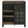 thumbnail image 3 of ACME Treju Wine Cabinet in Rustic Oak and Black, 3 of 6